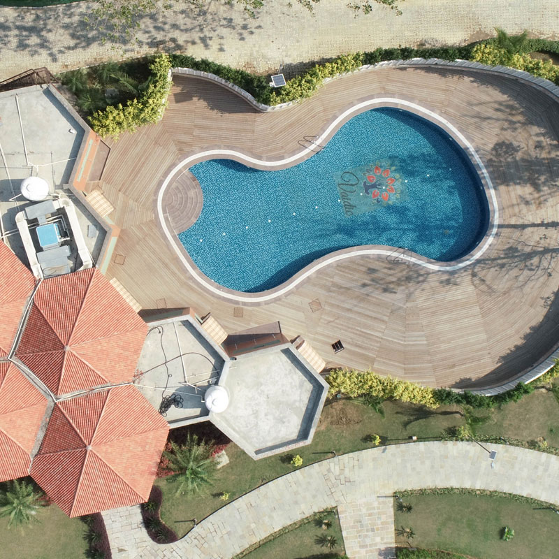 Healing swimming pool facility at ShuddhiGram