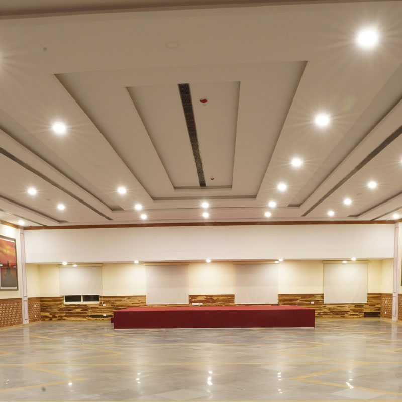 Yoga hall for wellness and meditation